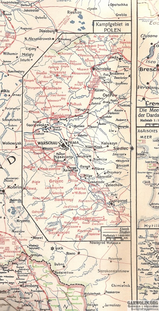 karta nr 43 sytuacja na froncie 26 lipca - 2 sierpnia 1915 r. (Kopiowanie)