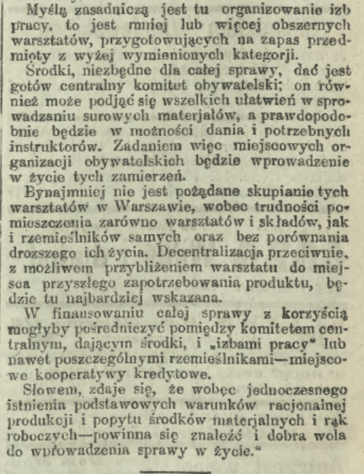 Chaniewski - ocena sytuacji 1915