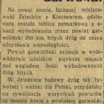 Budowa dróg w powiecie garwolińskim - lata 30. XX w.