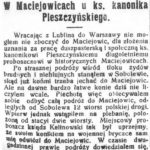 Z wizytą w Sobolewie i Maciejowicach (1918)