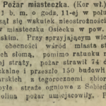 Pożar Osiecka w 1913 r.