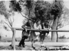 Rok 1947. Unin. Od lewej - Tadeusz Zalewski (z Garwolina), Julia Domarecka, Genowefa Piesiewicz ( z Garwolina). Fotografie ze zbiorów E. Domareckiej
