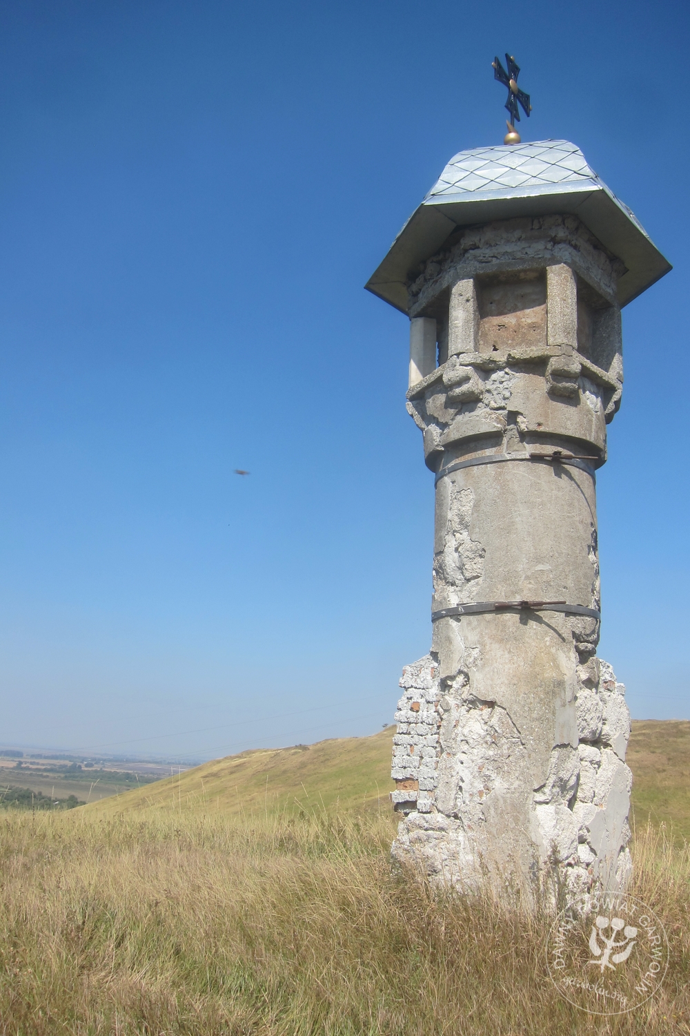 Gołogóry, kolumna Marka 1271 r. To rok wygranej bitwy a wzgórze jest miejscem śmierci tatarskiego wielkiego chana