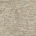 Gusin na mapie z 1816 r.